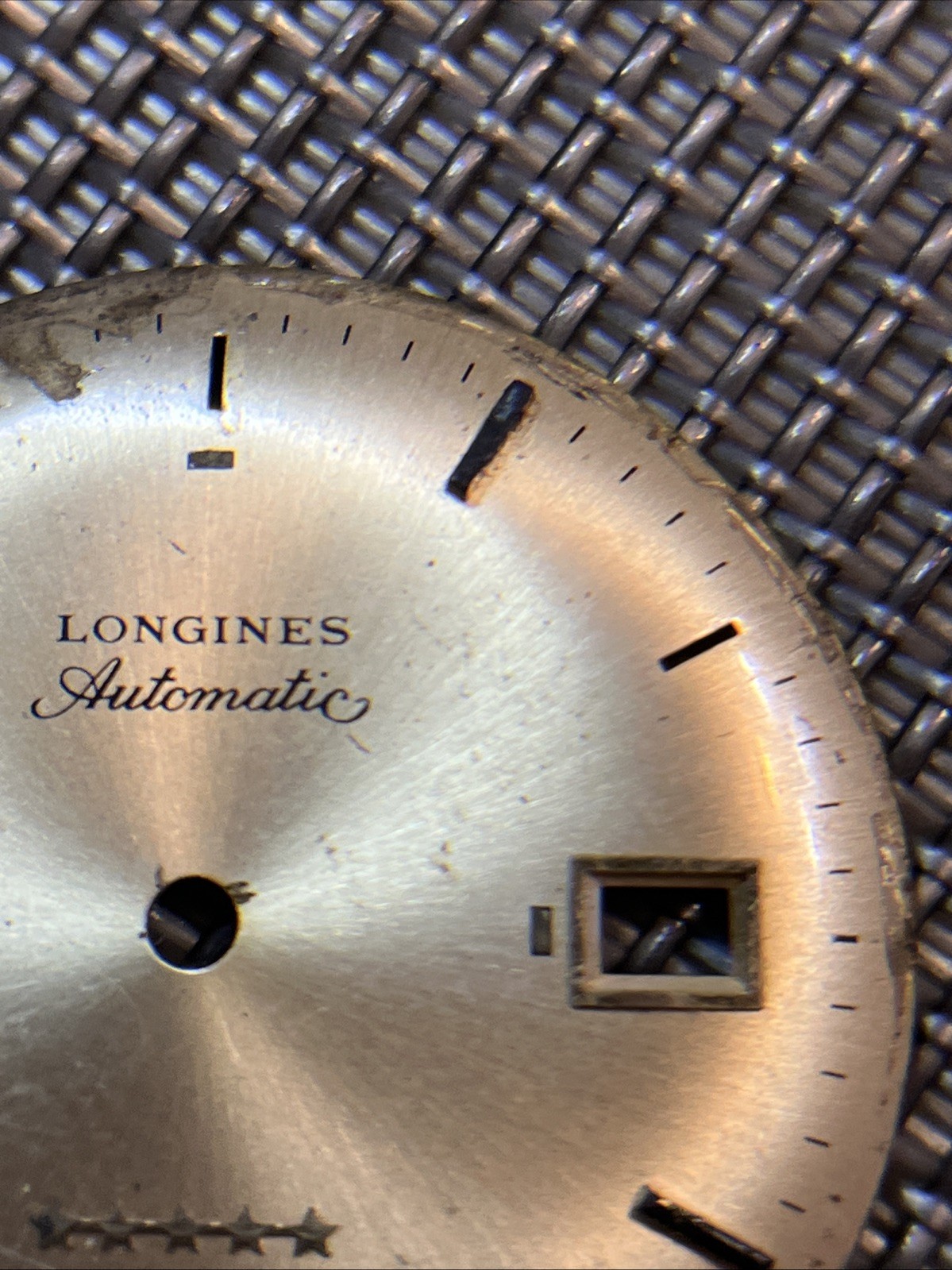 VTG Longines Admiral Automatic Watch Dial for Parts 1960 -1970