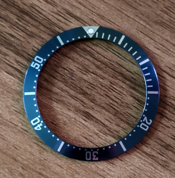 QUALITY OMEGA SEAMASTER BEZEL INSERT FOR 41MM 082SU1361 BLUE JAMES BOND
