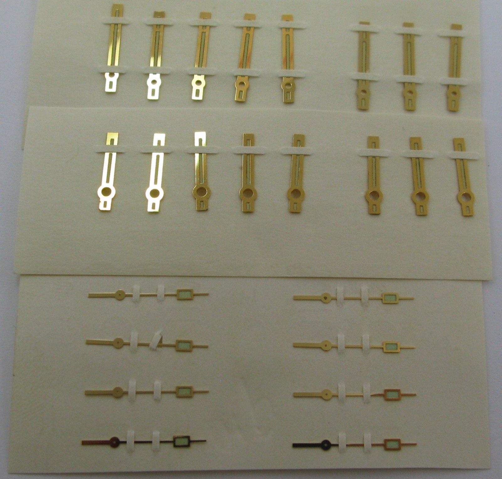 LeCoultre 910, 911 alarm watch part: set of gilt hand
