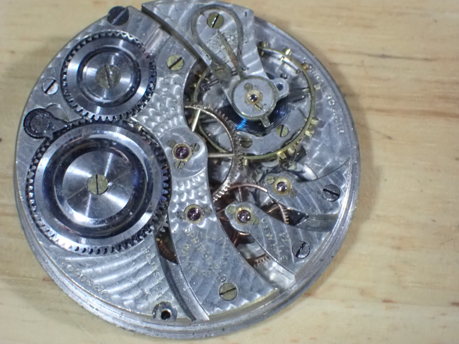 1919 Illinois 17 Jewel Manual Wind 16s Pocket Watch Movement parts 305 Governor
