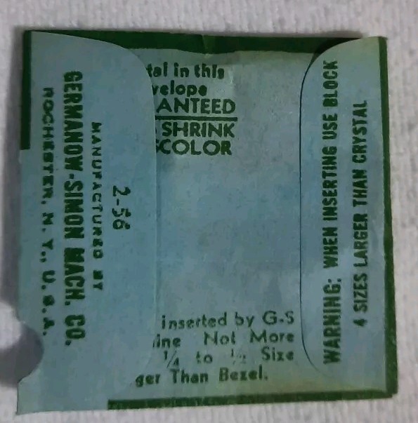 Vintage GS FLEXO HI DOME WATCH CRYSTAL REPLACEMENT PART PHD 20 1/2 WATCHMAKER