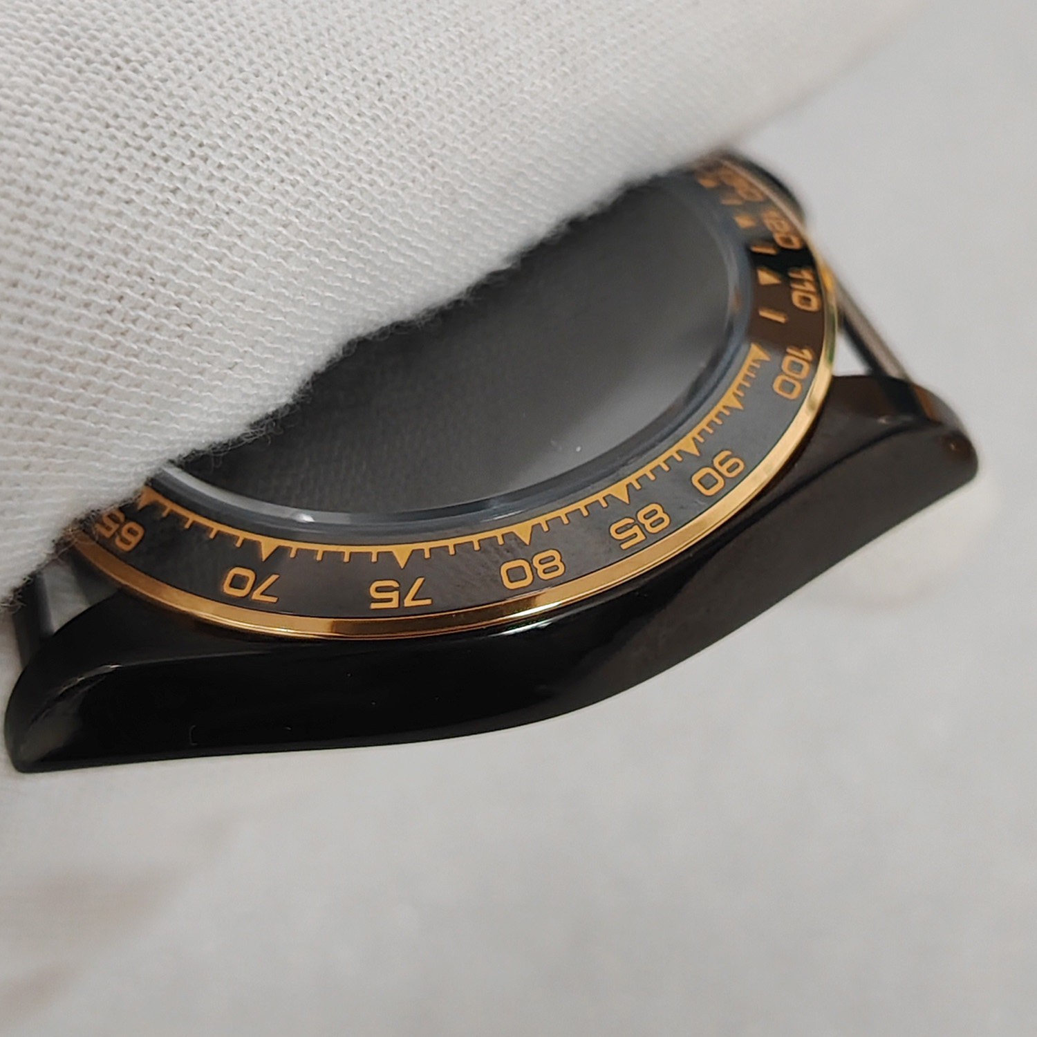 39mm Stainless Watch Case Sapphire Ceramic Bezel for VK63 Movement 30.5Mm Dial