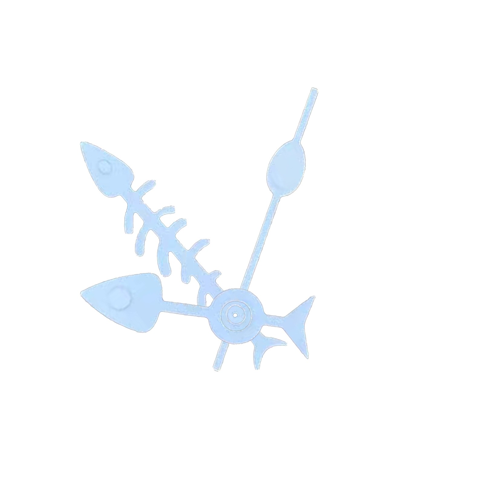 Fashion Green Luminous Fish Bone Watch Hand Pointer Needles for NH35/NH36/4R/7S