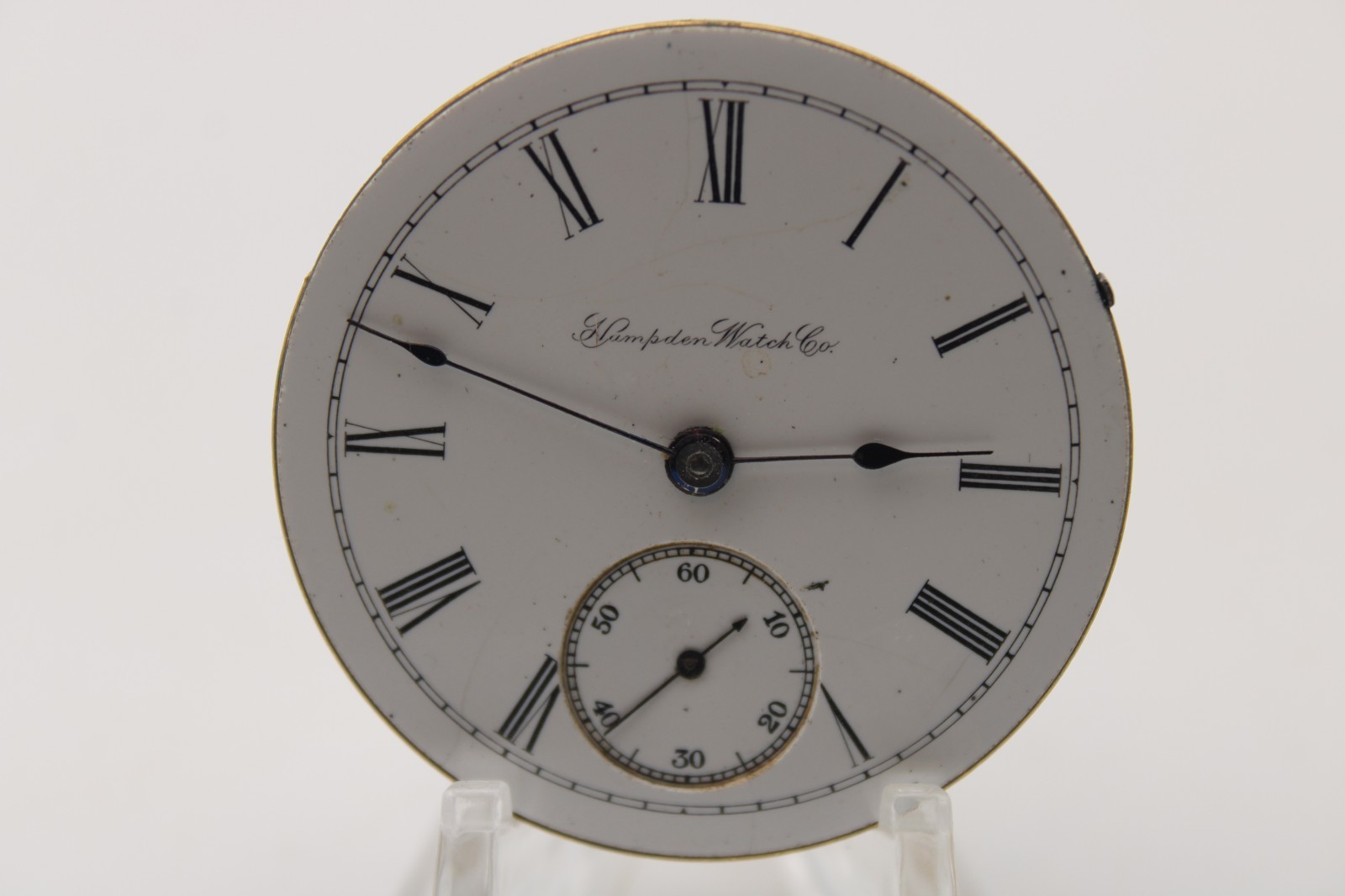 1898 HAMPDEN POCKET WATCH MOVEMENT 1252019 GRADE: CHAMPION 18s 7j (QE)