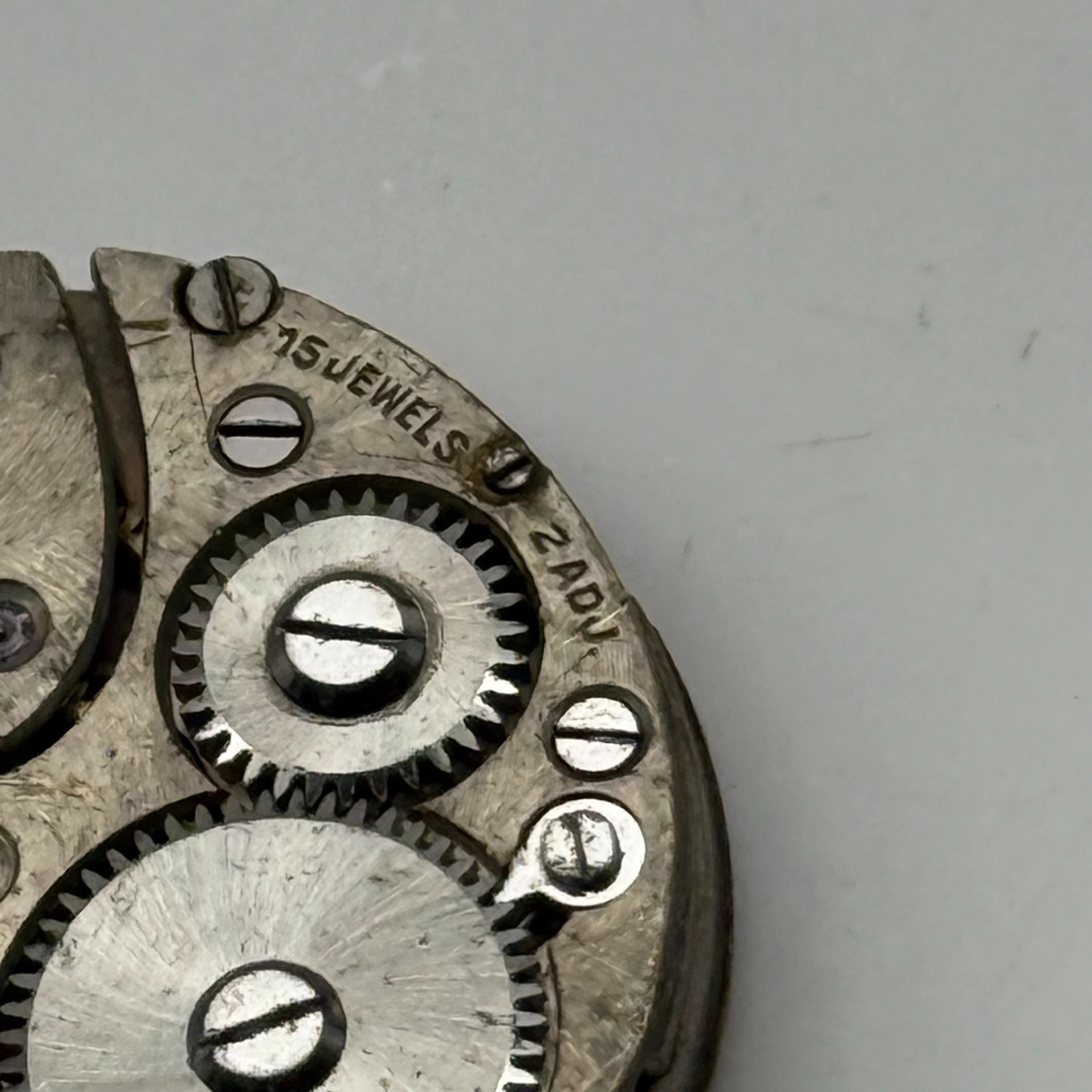 15 Jewels Trench Watch Movement Sub Seconds Swiss Manual Wind Vintage Parts 27mm