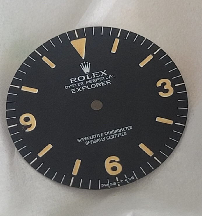 Vintage 100% original Rolex 1016 Explorer I dial.Tritium Matte,beautiful Patina!