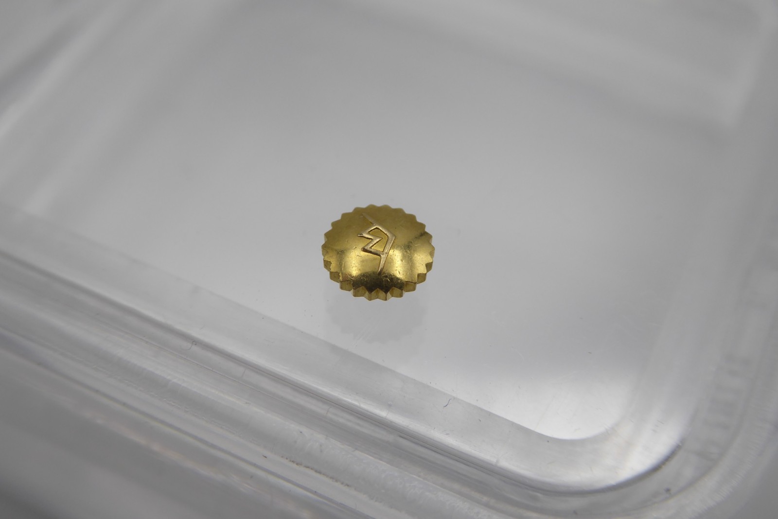 Movado vintage crown gold plated 4.7mm