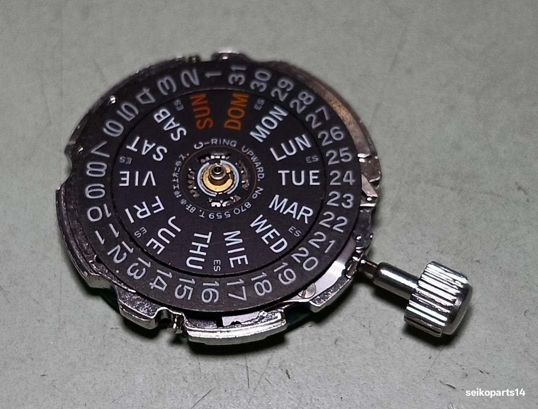 GENUINE SEIKO 7546 MOVEMENT WITH CROWN 7546-6030 /9 7546-6040 /9 7546-6060 /A