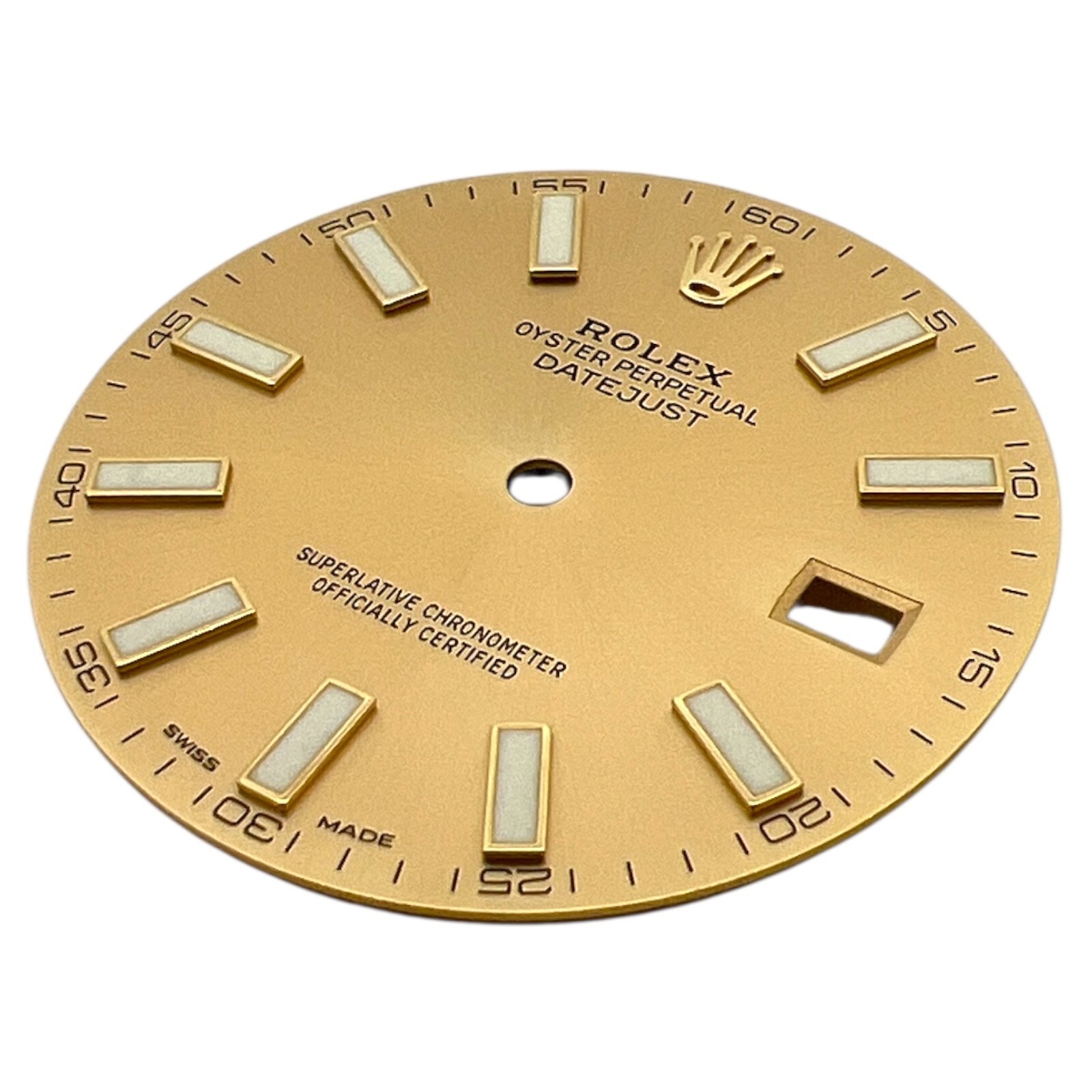 Genuine Rolex Oyster Perpetual Datejust 41mm Dial Champagne Gold 116333
