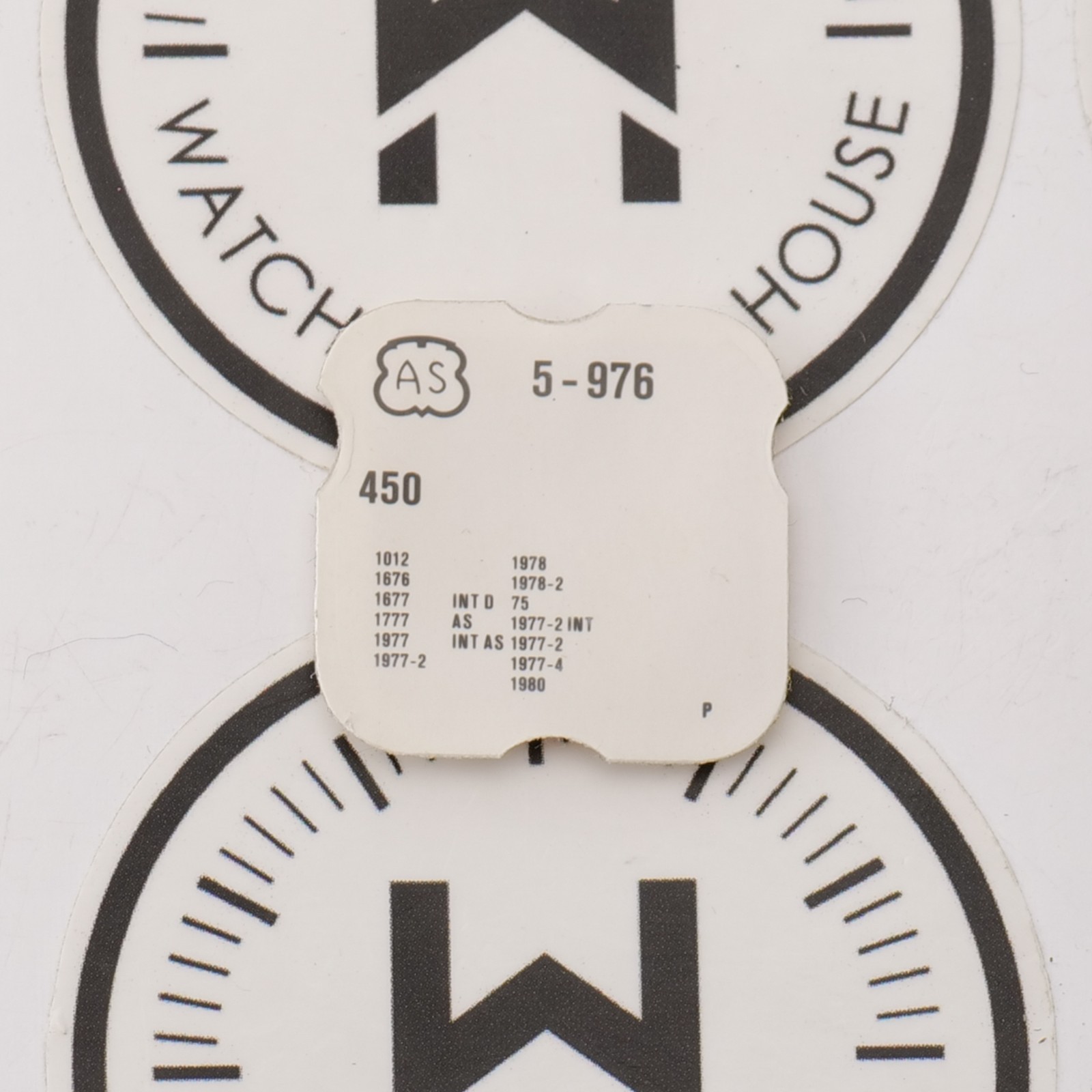AS A Schilds 976 Setting Wheel 450/478 Watch Part New Old Stock Watch (SETW)