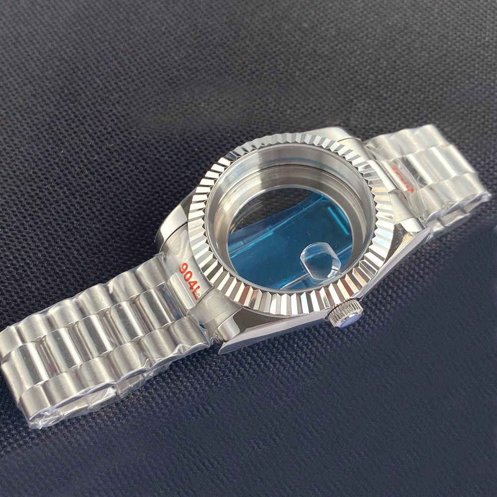 200M Dive 36mm 39mm Fluted Watch Case Sapphire Fit NH35 PT5000 Stainless Steel