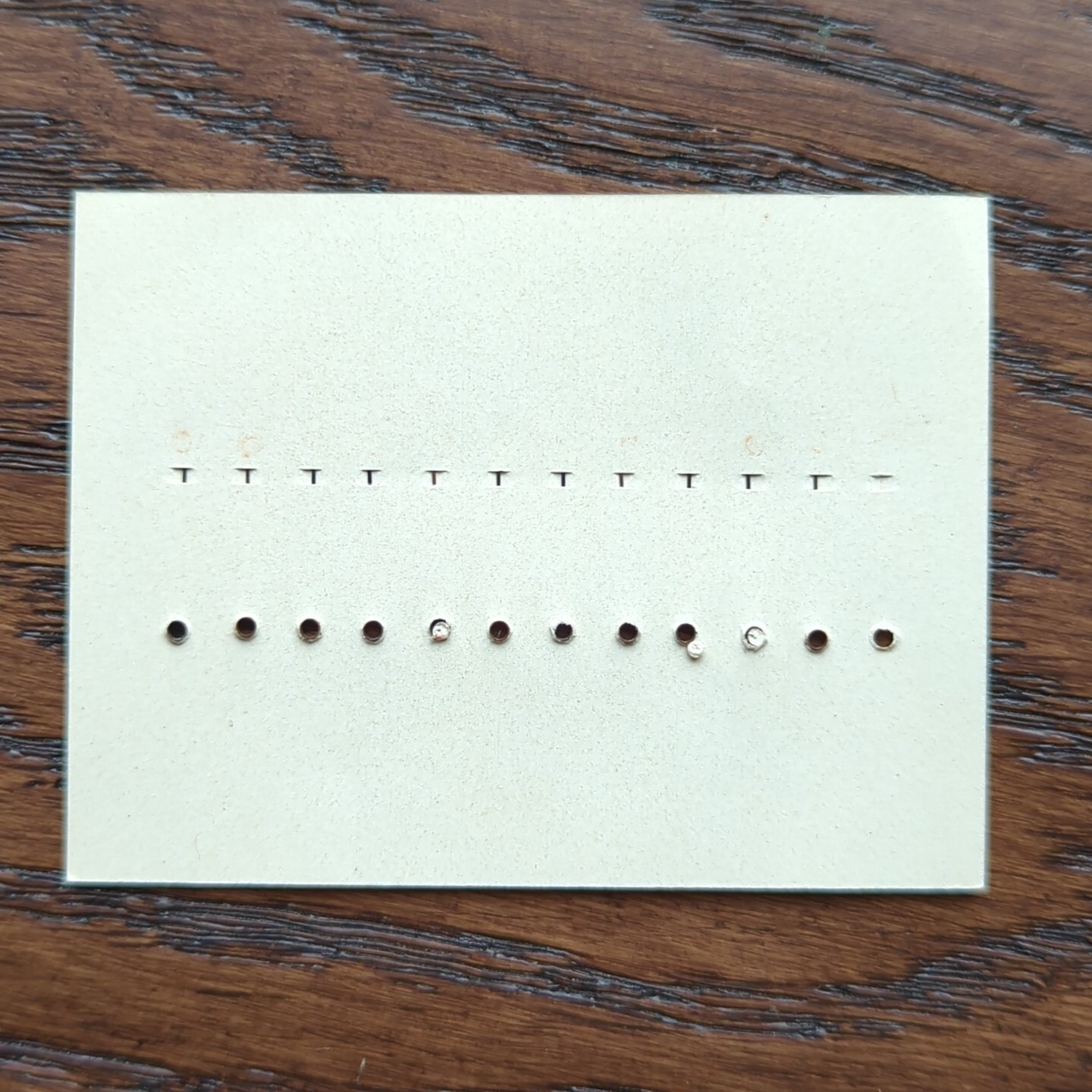 Pocket Watch Chronograph Hands Parts – New Old Stock on Card Blued Steel (BY87)