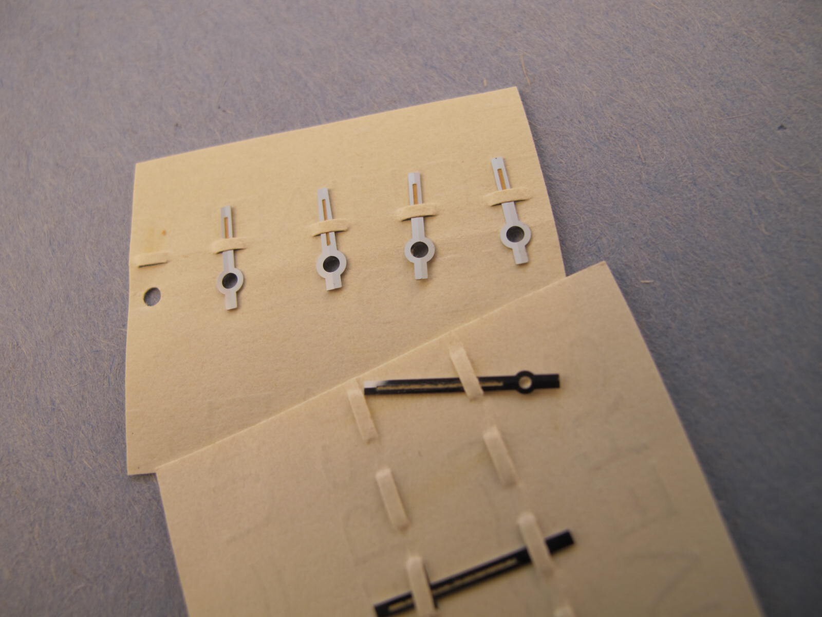 LECOULTRE NOS HAND SET MEMOVOX WHITE STICK WITH TRITIUM INSERT 6.5/11MM #64