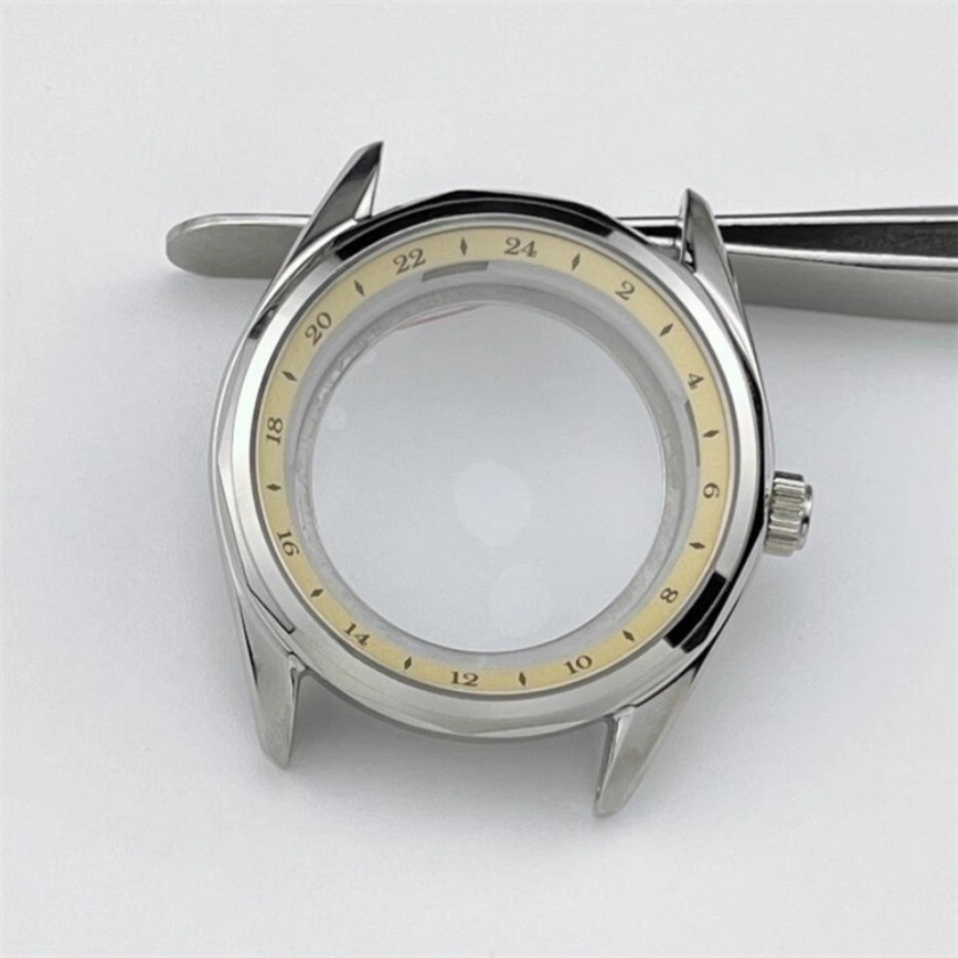 39mm NH35 Case 316L Steel Sapphire Glass Fit NH35/36/4R35/4R36 Movements