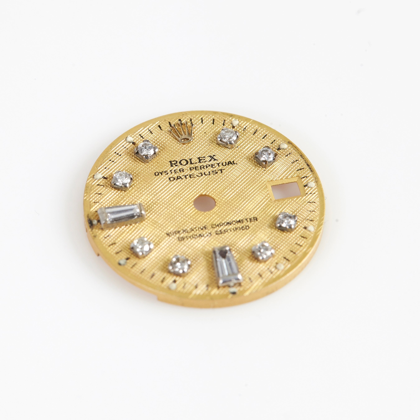 Rolex Custom Dial Ladies Datejust Champagne Tropical w/ Diamond Markers 2035