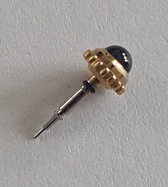 Cartier Gold Plated Crown and Stem With Blue Cabochon Stone