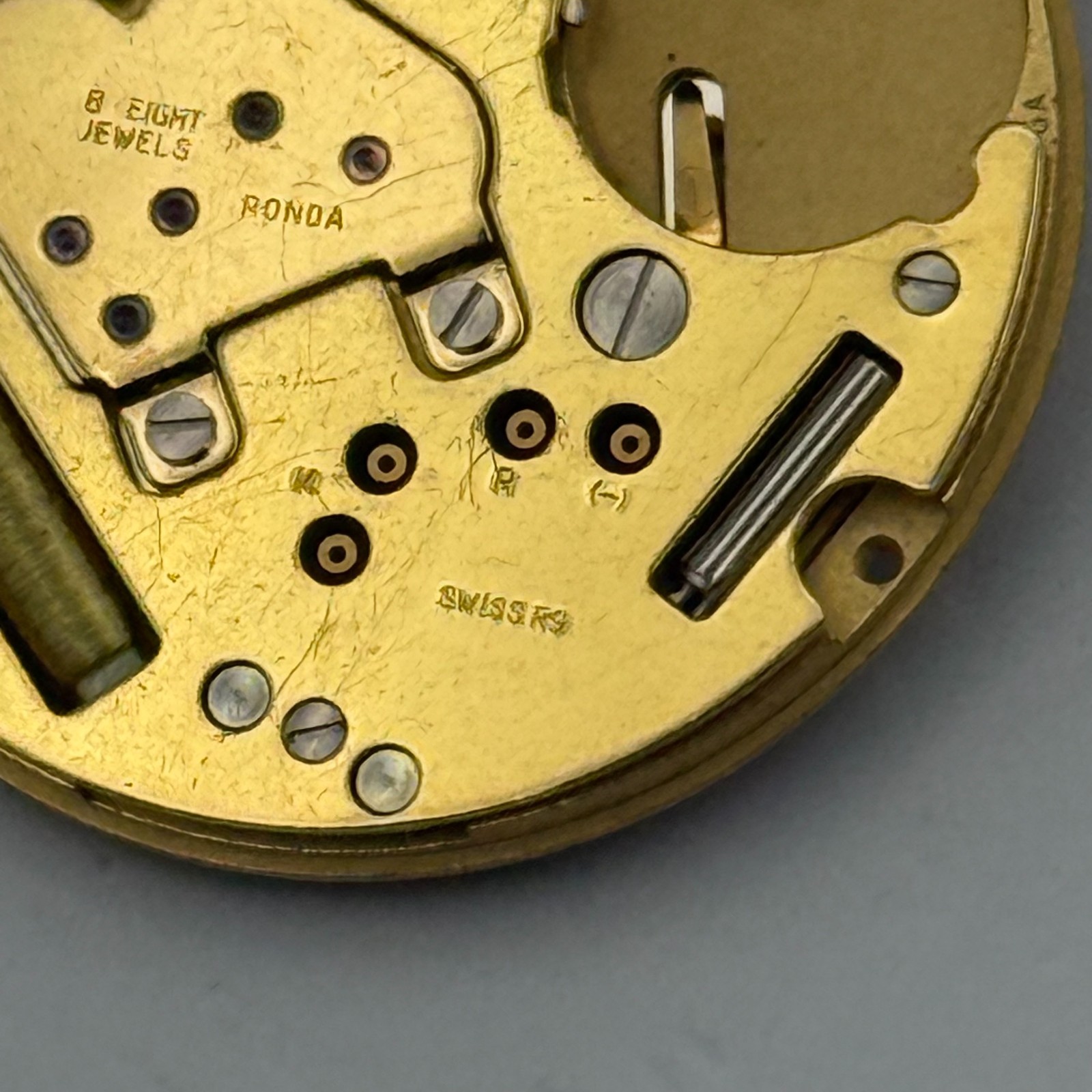 Ronda 1006 Watch Movement Quartz Swiss Date 8 Jewels Vintage Parts Repair 23.8mm