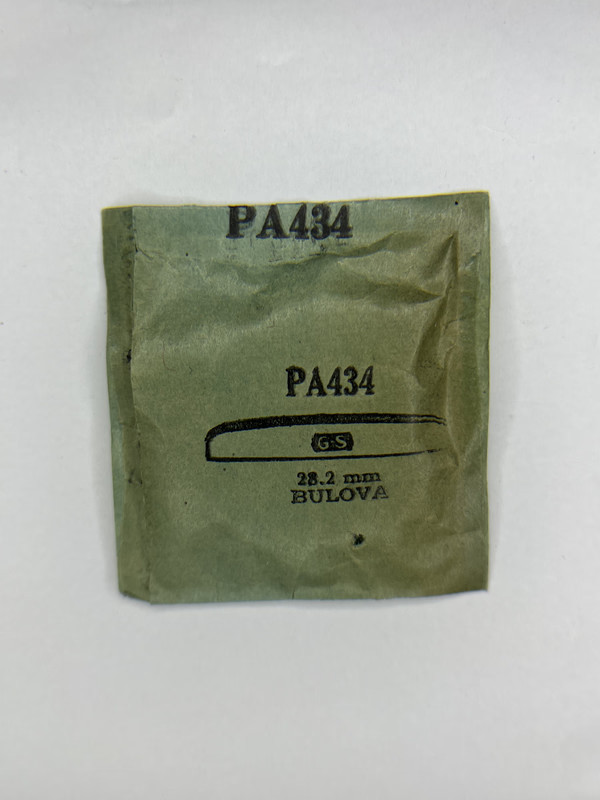 Bulova G-S PA434 Acrylic Watch Crystal New Old Stock NOS 28.2mm Replacement
