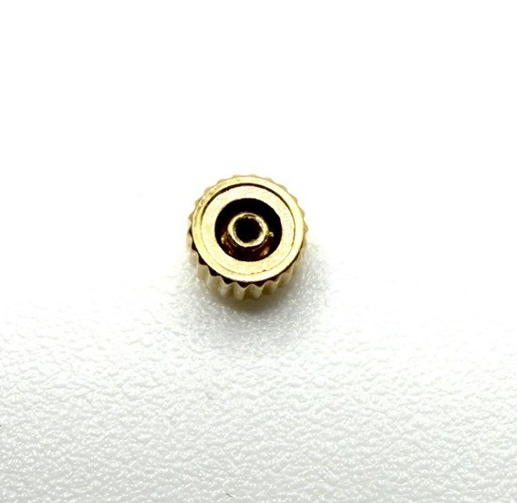 New Genuine Corum 99.810.31 Waterproof 3.9mm 18k Yellow Gold Crown Part