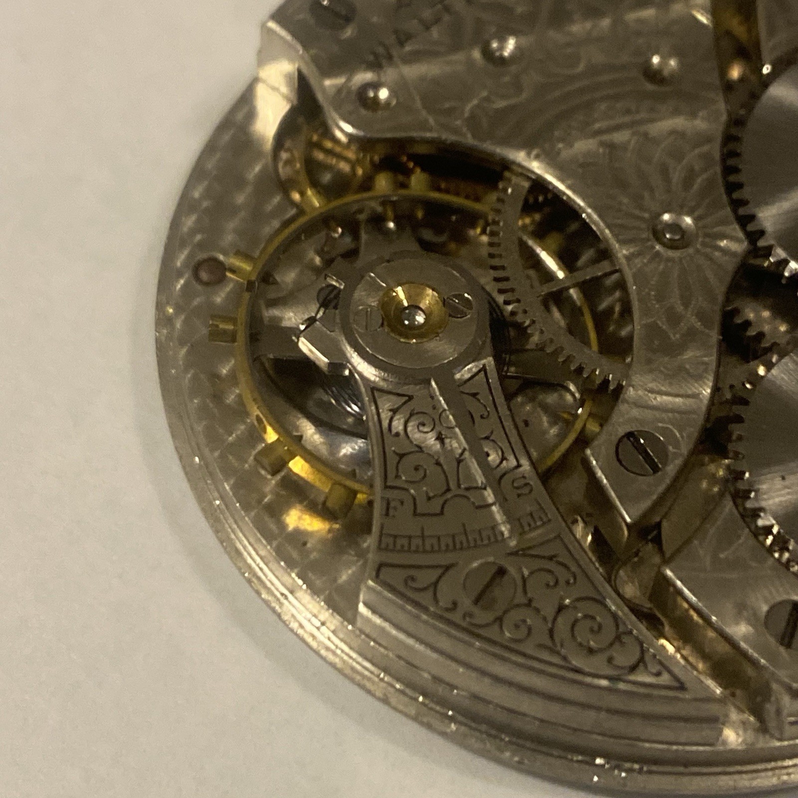 American Watch Company Waltham Mass Movement Pocket Watch Parts Repair