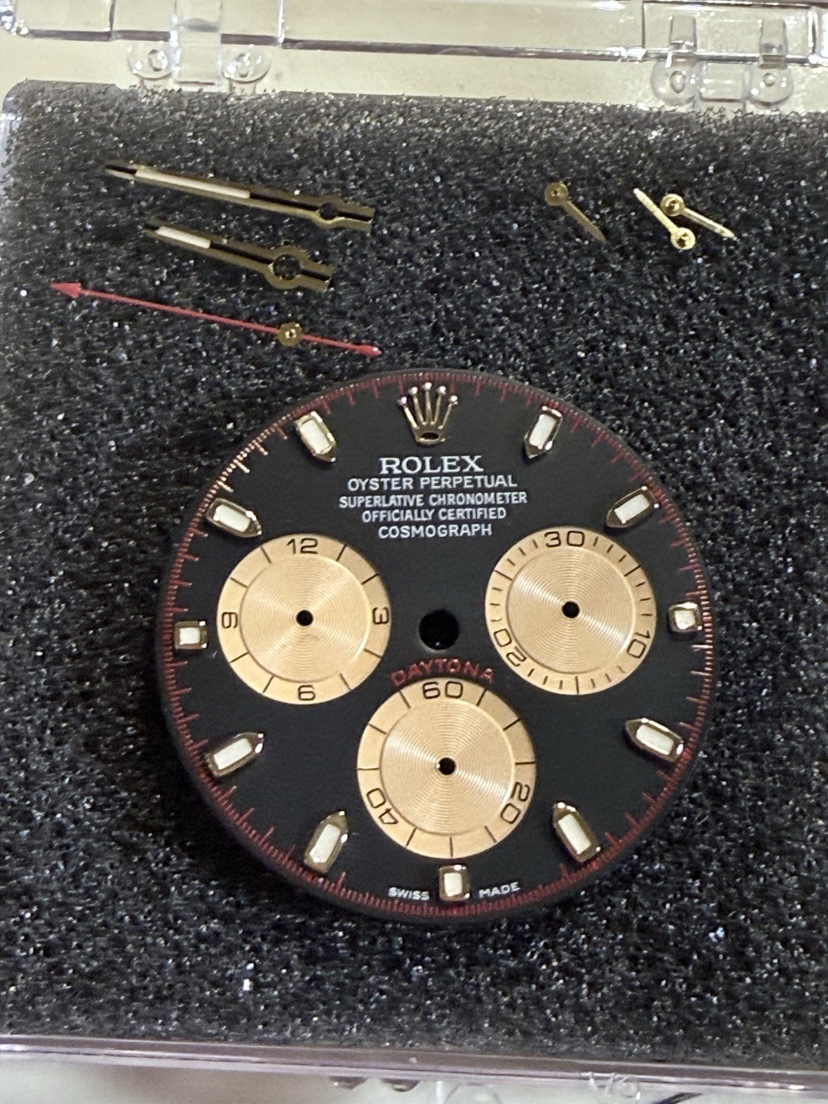 Custom Dial Fits Rolex Daytona 116508 126508 With Hands High-Quality
