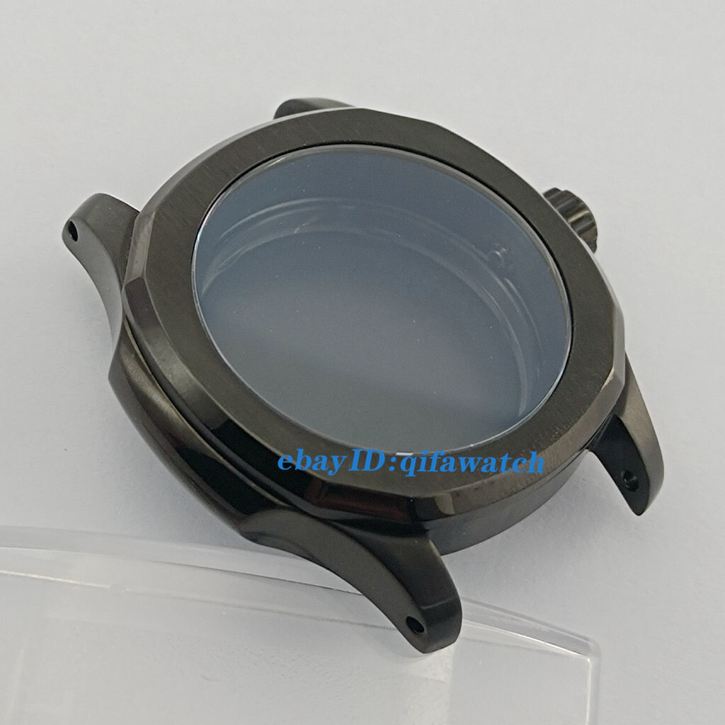 40mm silver black gold rose gold watch case sapphire glass 200m fit NH35 NH36