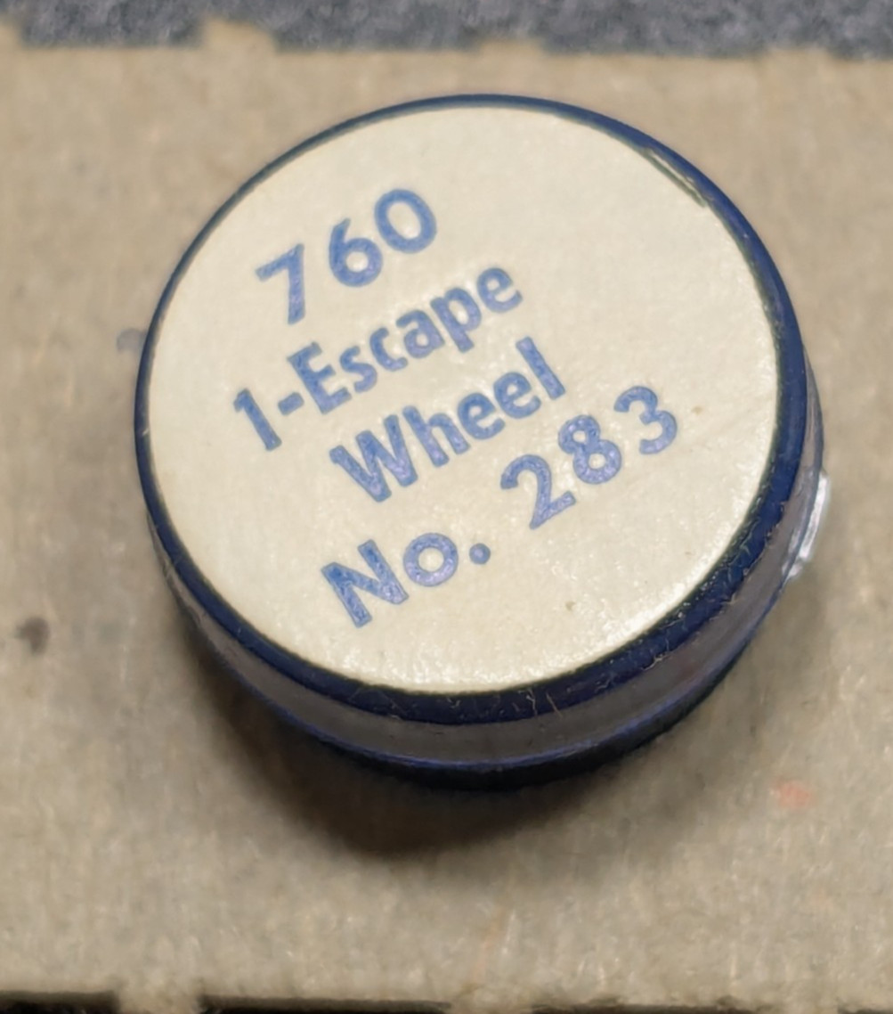 NOS Elgin Cal. 760 – Escape Wheel – Watch Movement Part # 283