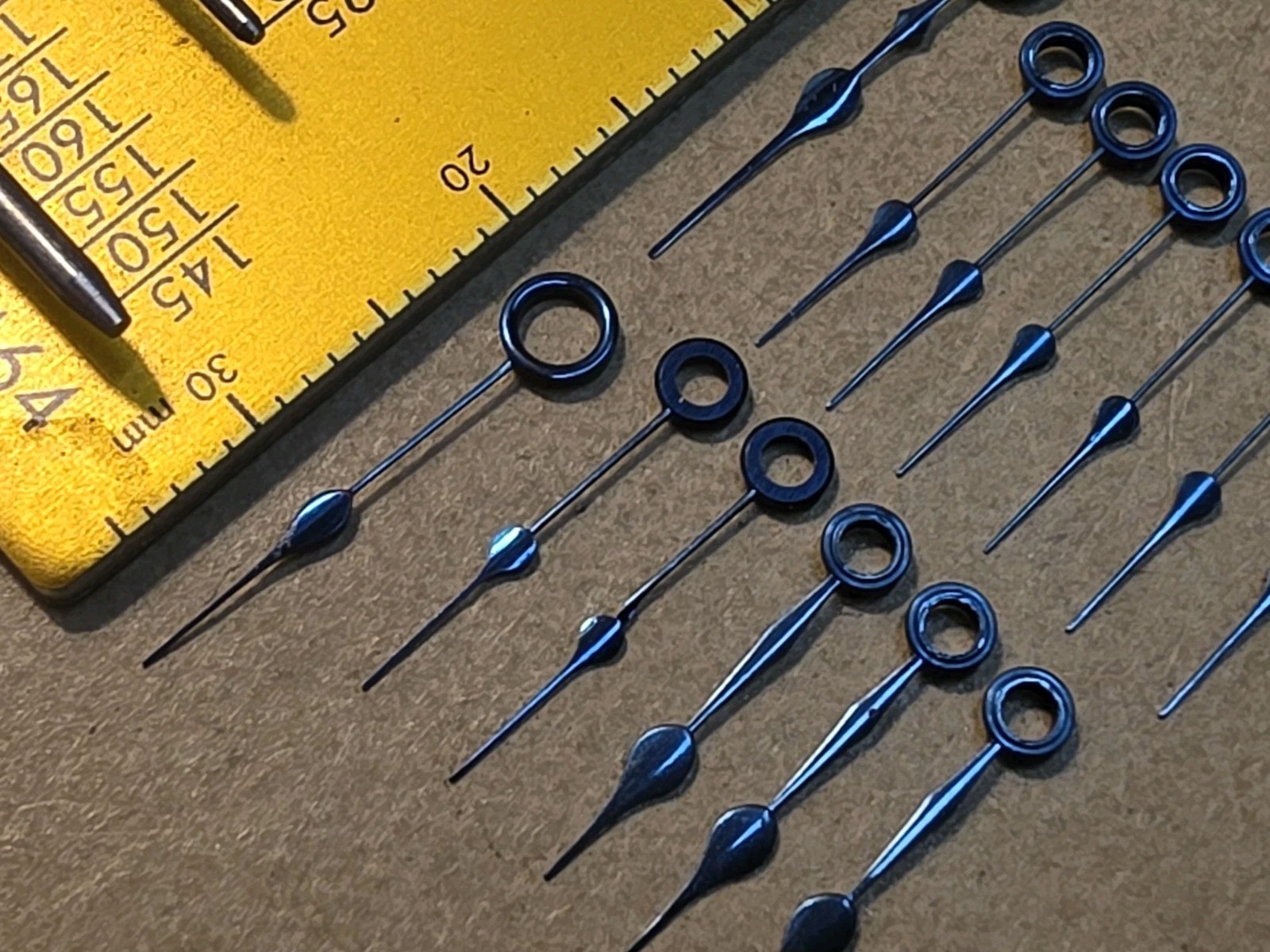 Lot Of 13 Mixed American Pocket Watch Spade Hour Hands-18s×2, 16s×11