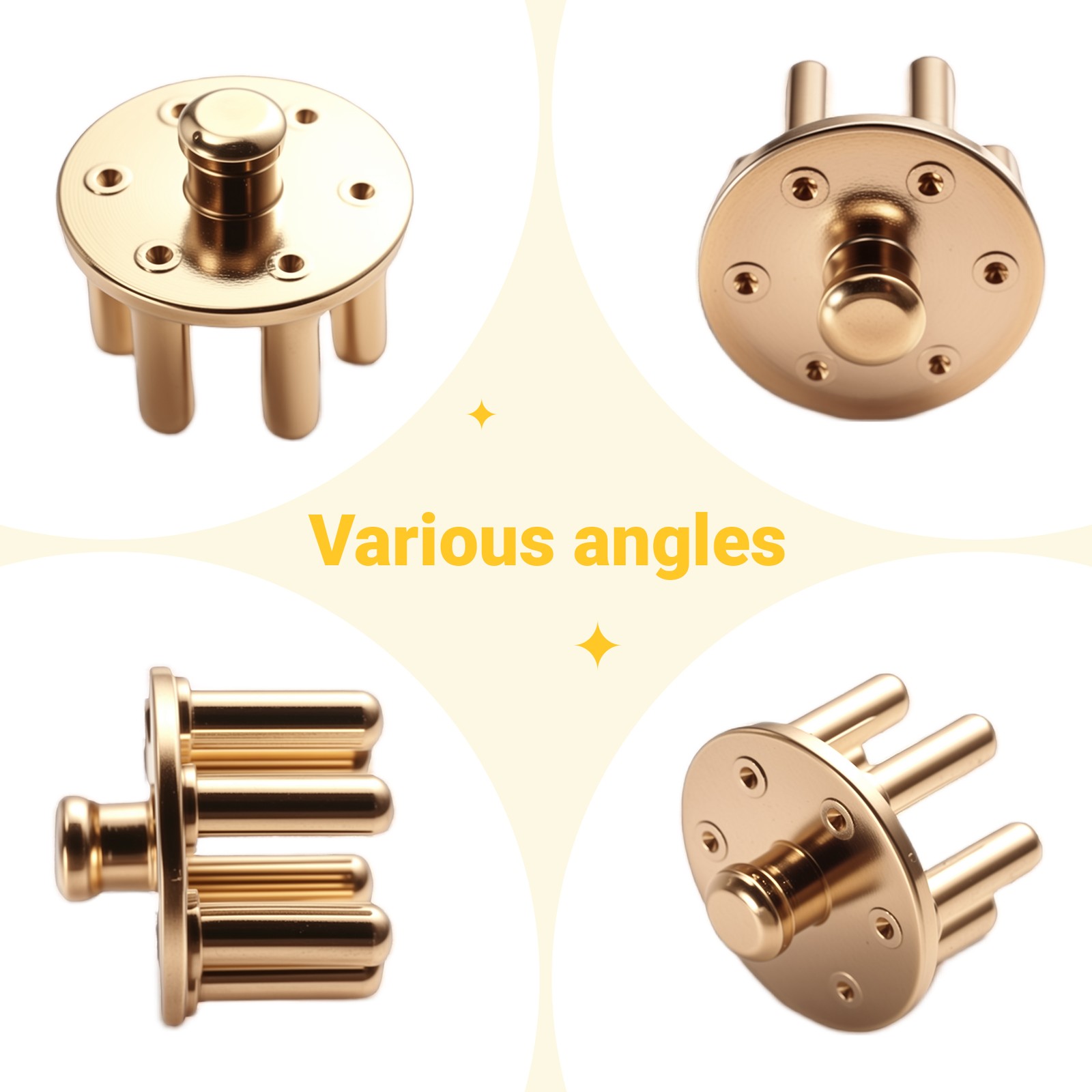 Gold-Plated 6-Prong Dry EEG Electrode High Accuracy Comb Electrodes X6Z35298