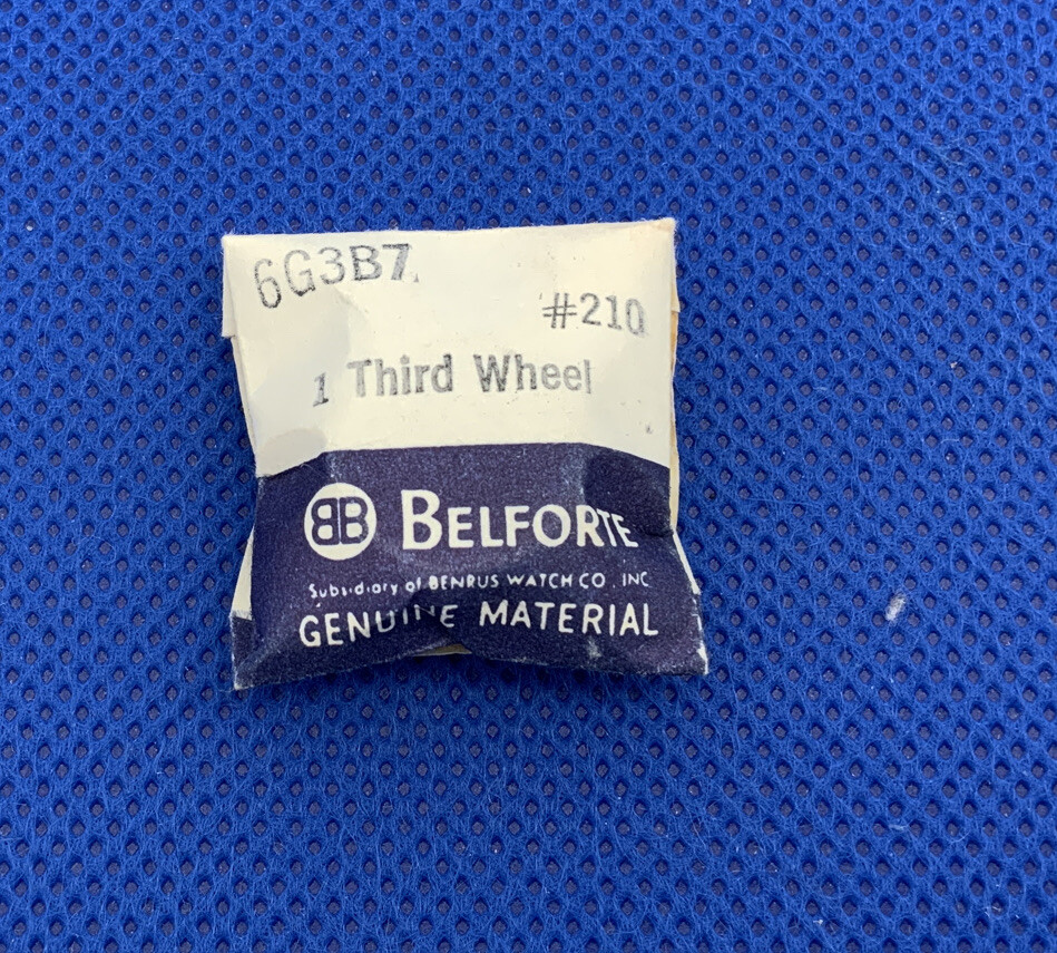 Belforte 6G3B7 210/1073 Third Wheel. Broken Seal. New Old Stock. 1007-1181 L