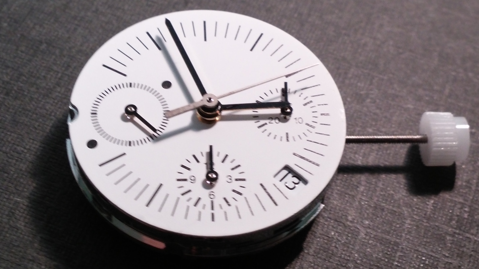 ETA 2094 Chronograph automatic calendar movement, deLaCour 33 Jewels