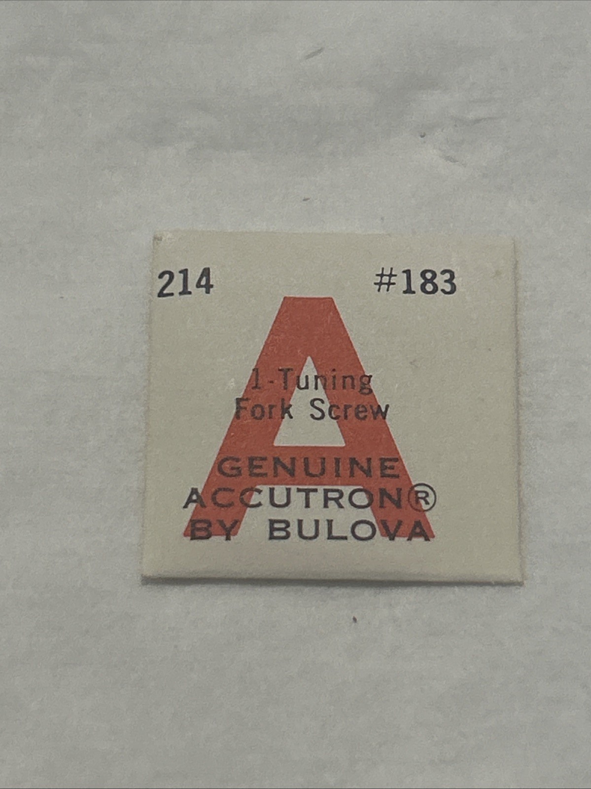 Accutron Bulova 214 Tuning Fork Screw #183