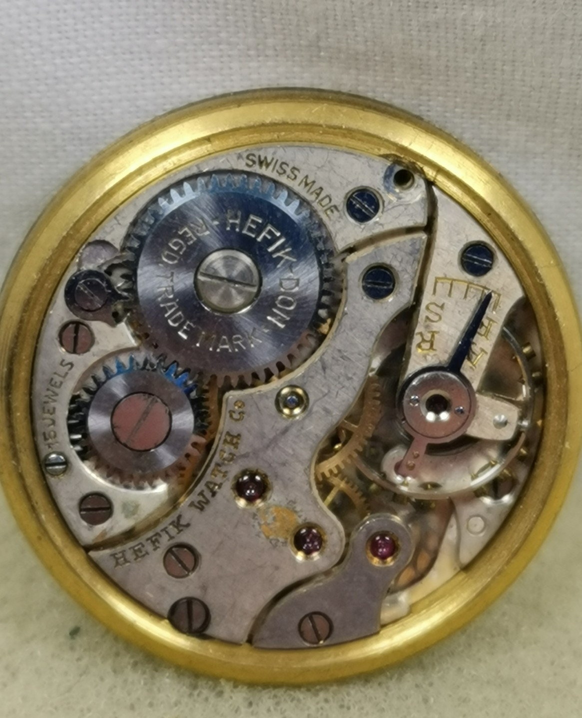 Milus by Hefik 15j Cal. 180??? Swiss Wristwatch Movement Parts/ Repair!