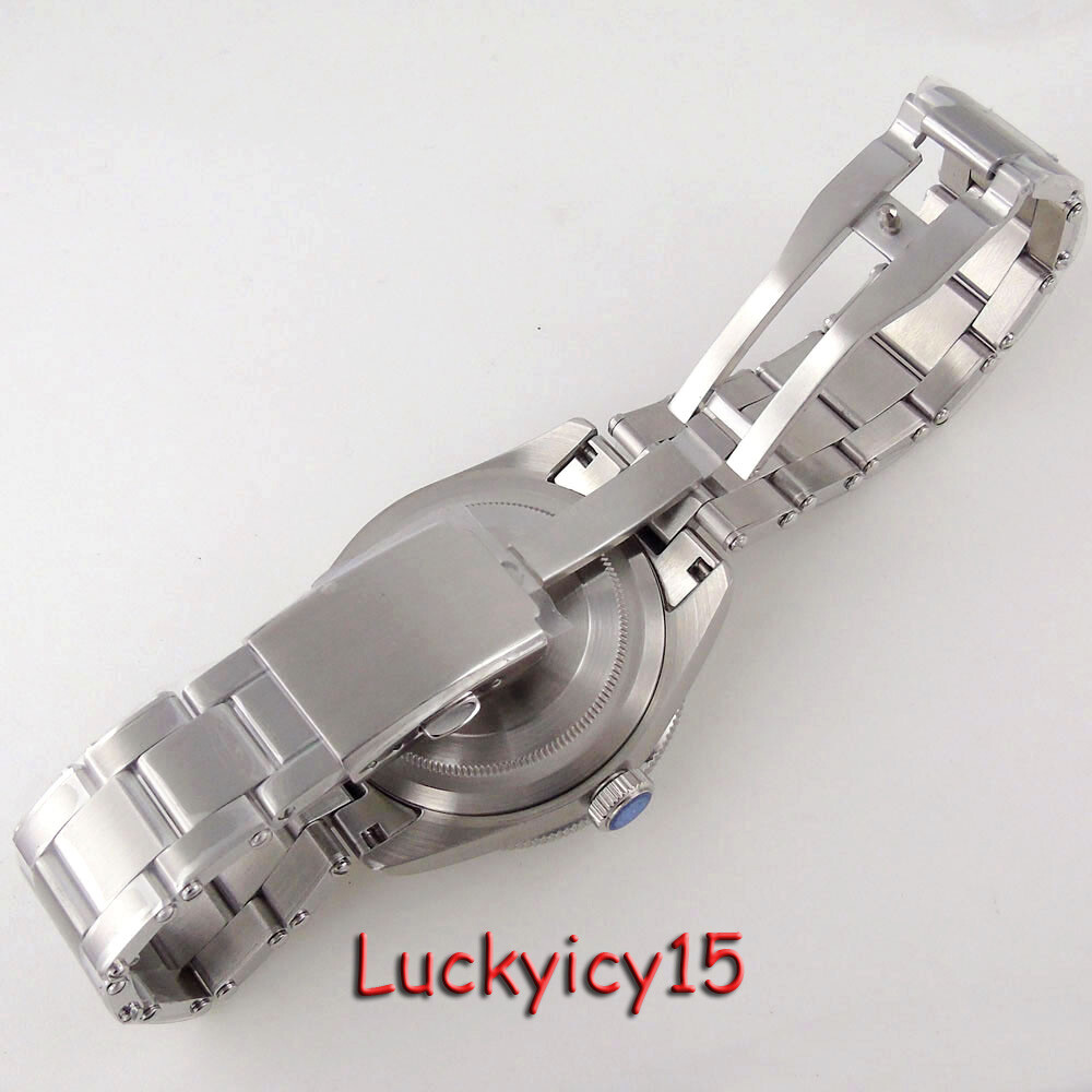 39mm 20ATM Rotating Bezel Watch Case fit NH35 NH36 ETA 2824 Domed Sapphire Glass