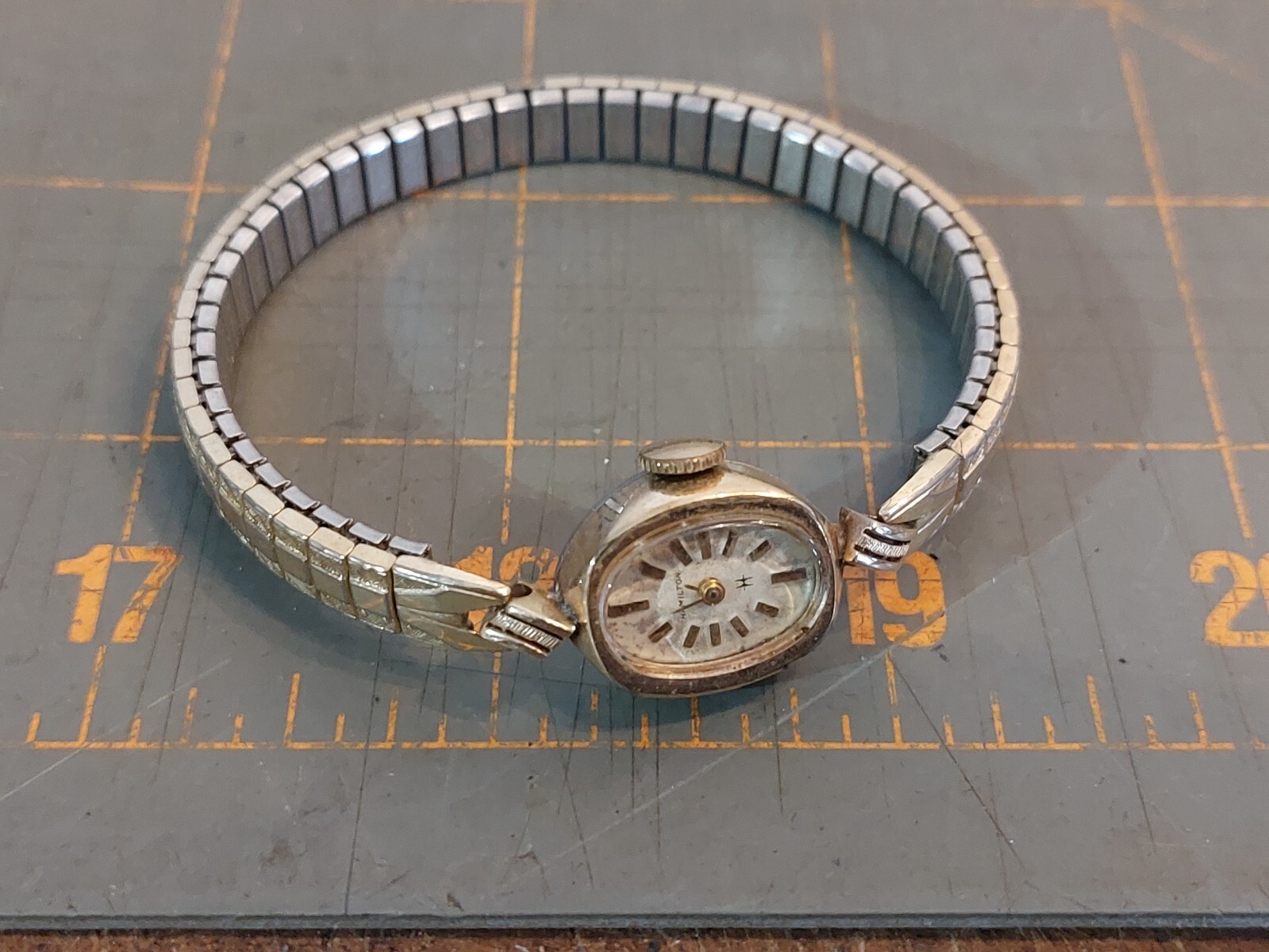 Vintage Hamilton Cal. 768 17 jewel watch 55 Years Service 10k RGP Womens