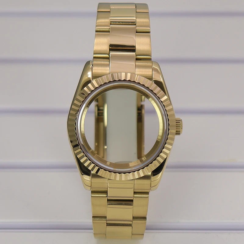 36/39mm Watch Cases Set Sapphire Glass For NH35 NH36 NH34 NH70 8215 Datejust