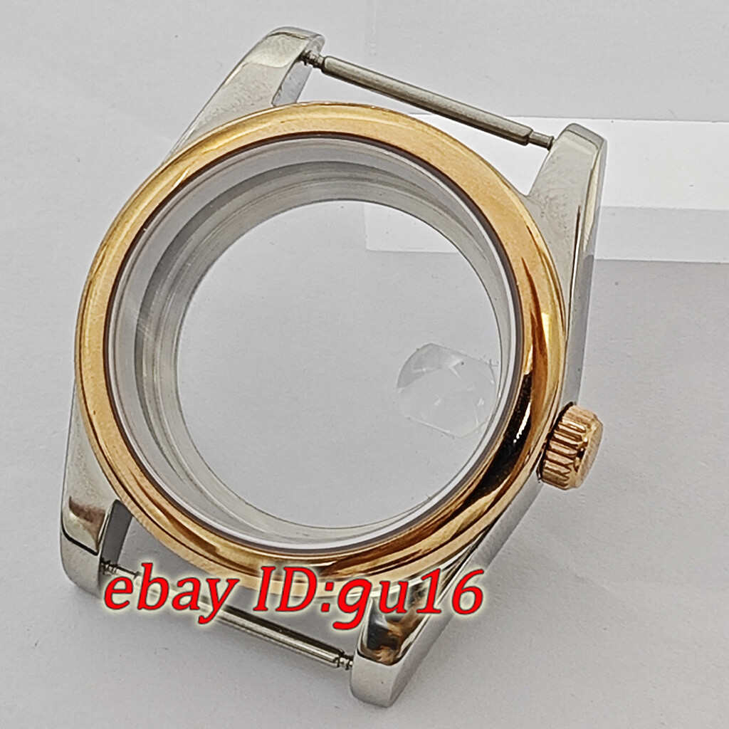 36mm 39mm watch case rose gold/silver fit NH35 Miyota 8215 ETA 2824/2836 DG2813
