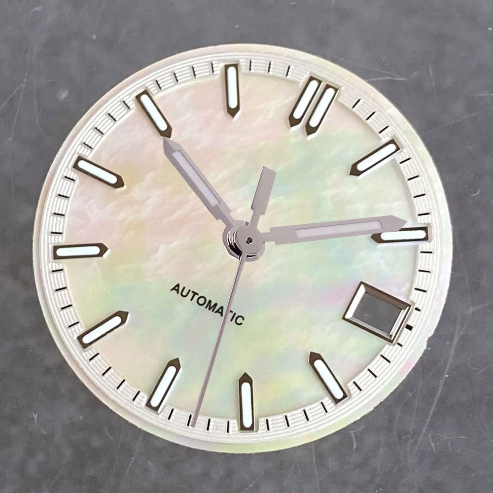 MOP Mother of Pearl Shell Watch Dial 29mm Lume Fit NH35 NH36 Diving Men Watches