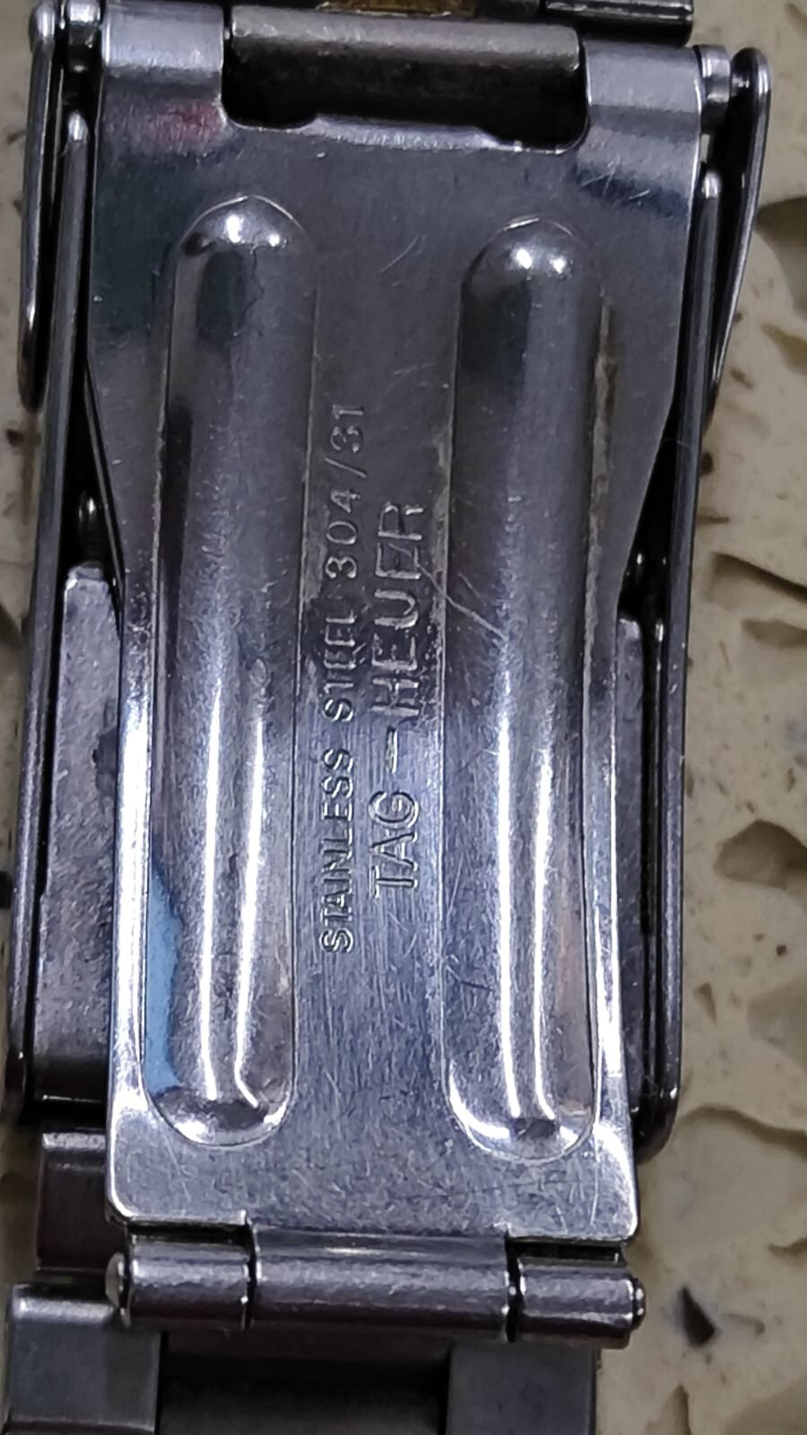 TAG HEUER BRACELET REF 304/31 STEEL 20MM USED without end link