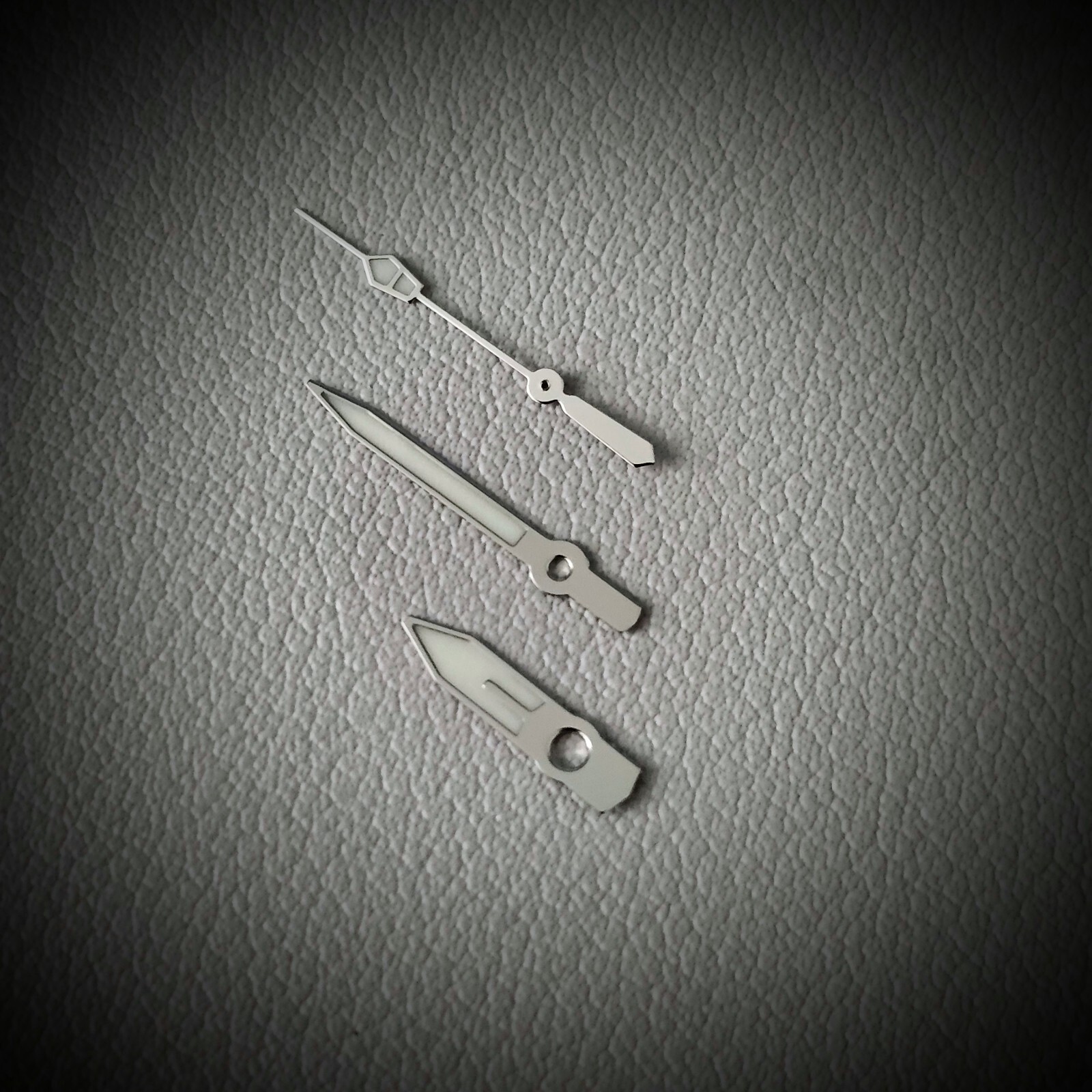 HANDS SET SUMO STYLE SILVER POLISHED C3 / SEIKO MOD SKX SKX007 NH35 NH36 NH34