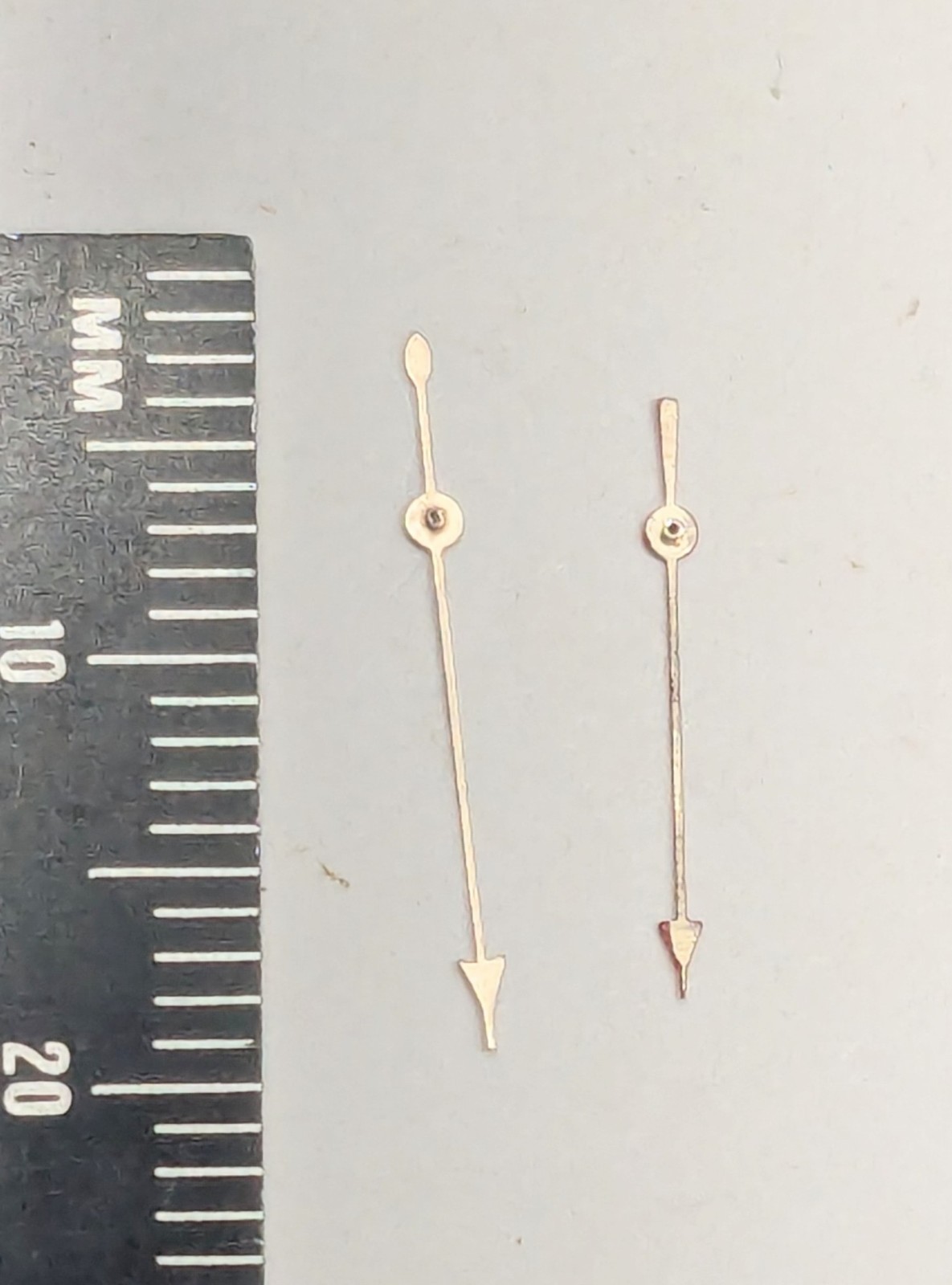Vintage Watchmakers Estate Silver Arrow Center Second Watch Hands Lot Of 2