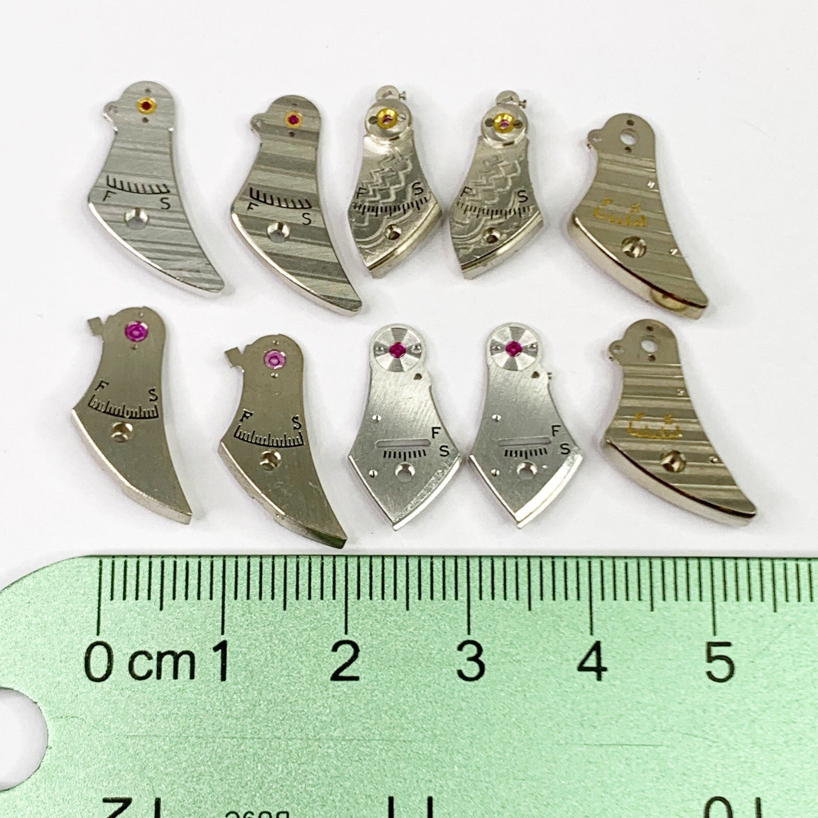 10 Balance Cocks Bridge Pocket Watch Part Steampunk Watchmaker Repair Lot Jewels