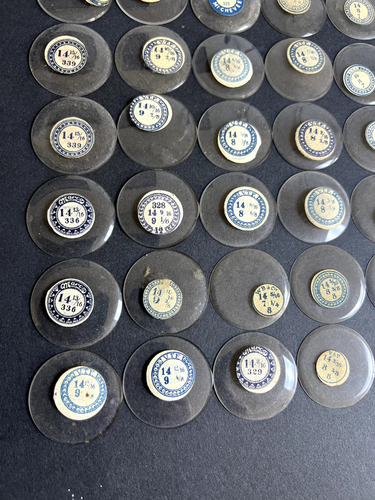 LOT OF 50 GLASS POCKET WATCH CRYSTALS SIZE 14 REPLACEMENT PARTS