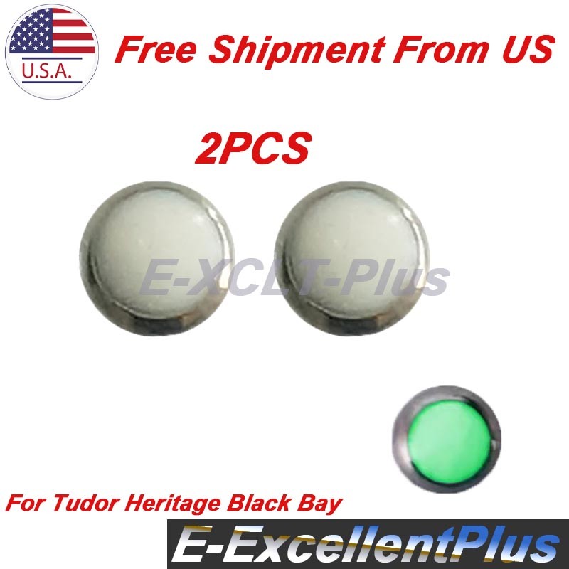 2PCS Pearl Pip Dot Bezel Insert For Tudor Heritage Black Bay M79030N-0001 79230R