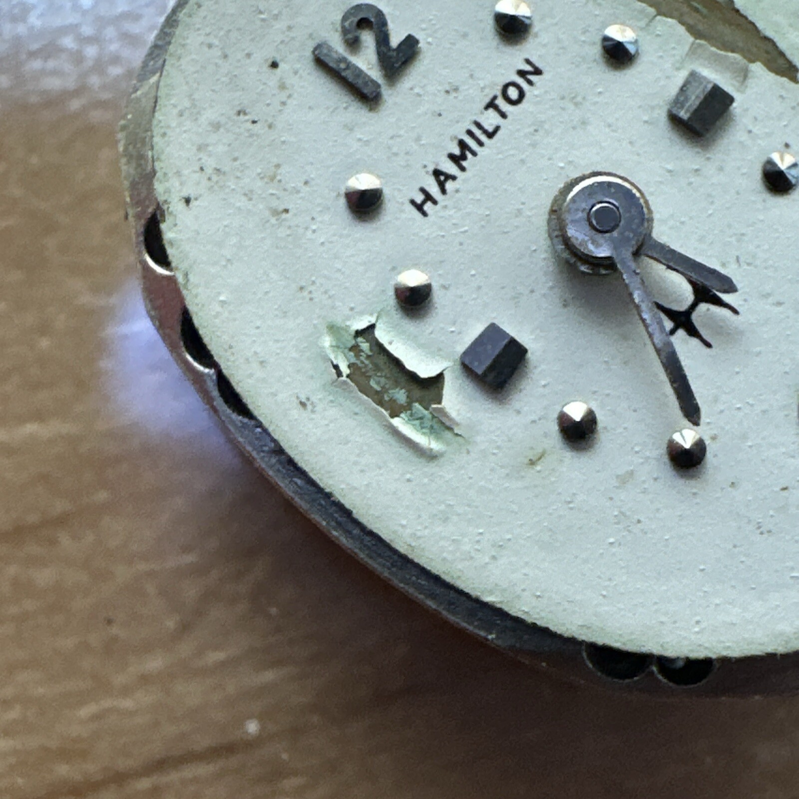 Hamilton Dial W/Movment 22J Ref 761 As Is H92