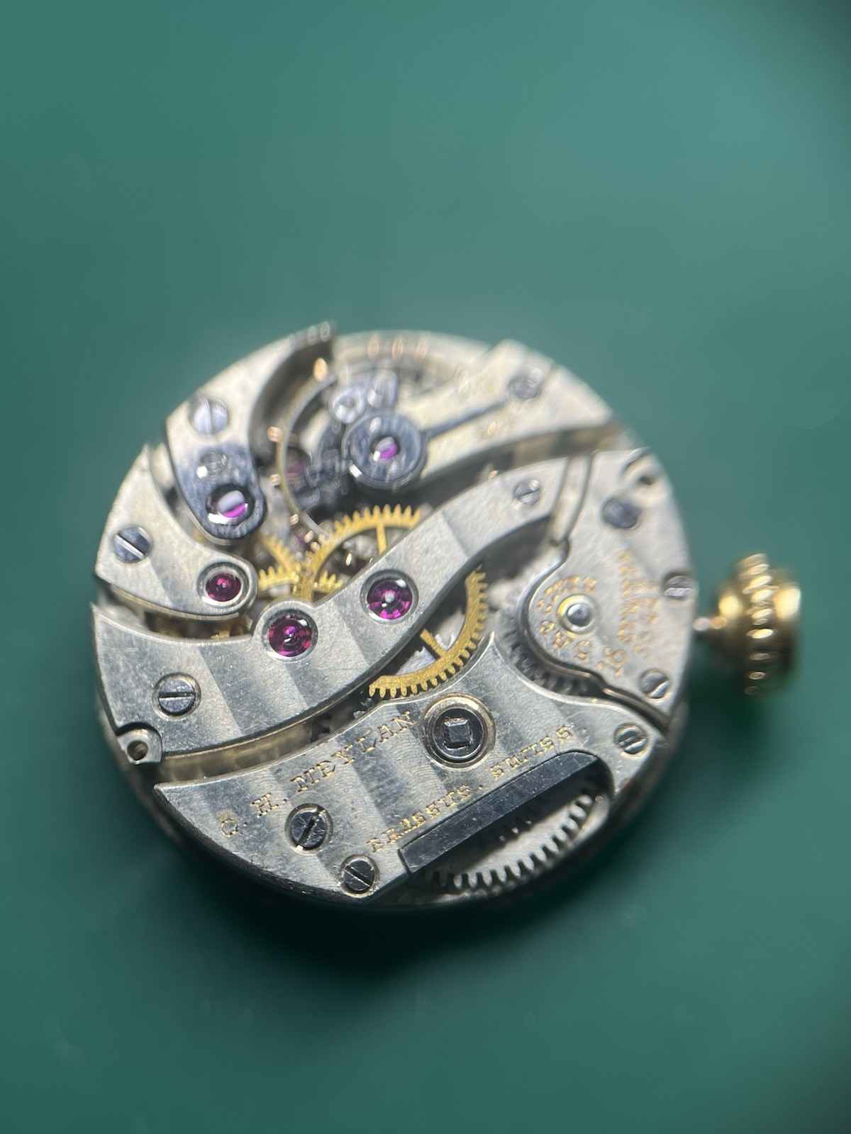 GOOD BALANCE C. H. Meylan 18.26mm Ladies Watch Movement 18j 5adj Used By Tiffany