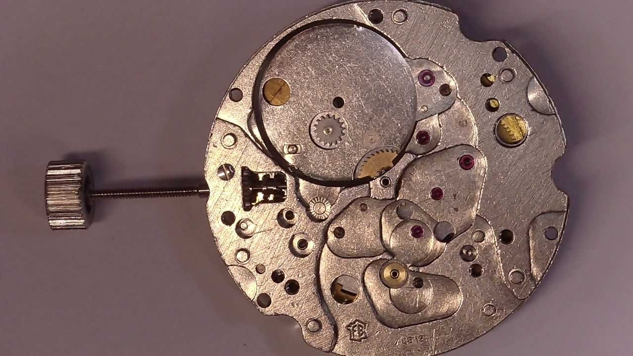 Ancienne Platine De Mouvement Montre Incomplete Cal. FE 4612