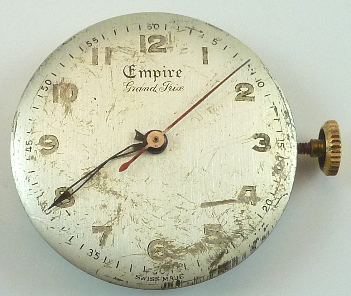 Empire 17 Jewels Mechanical – Complete Running Movement – Sold 4 Parts / Repair