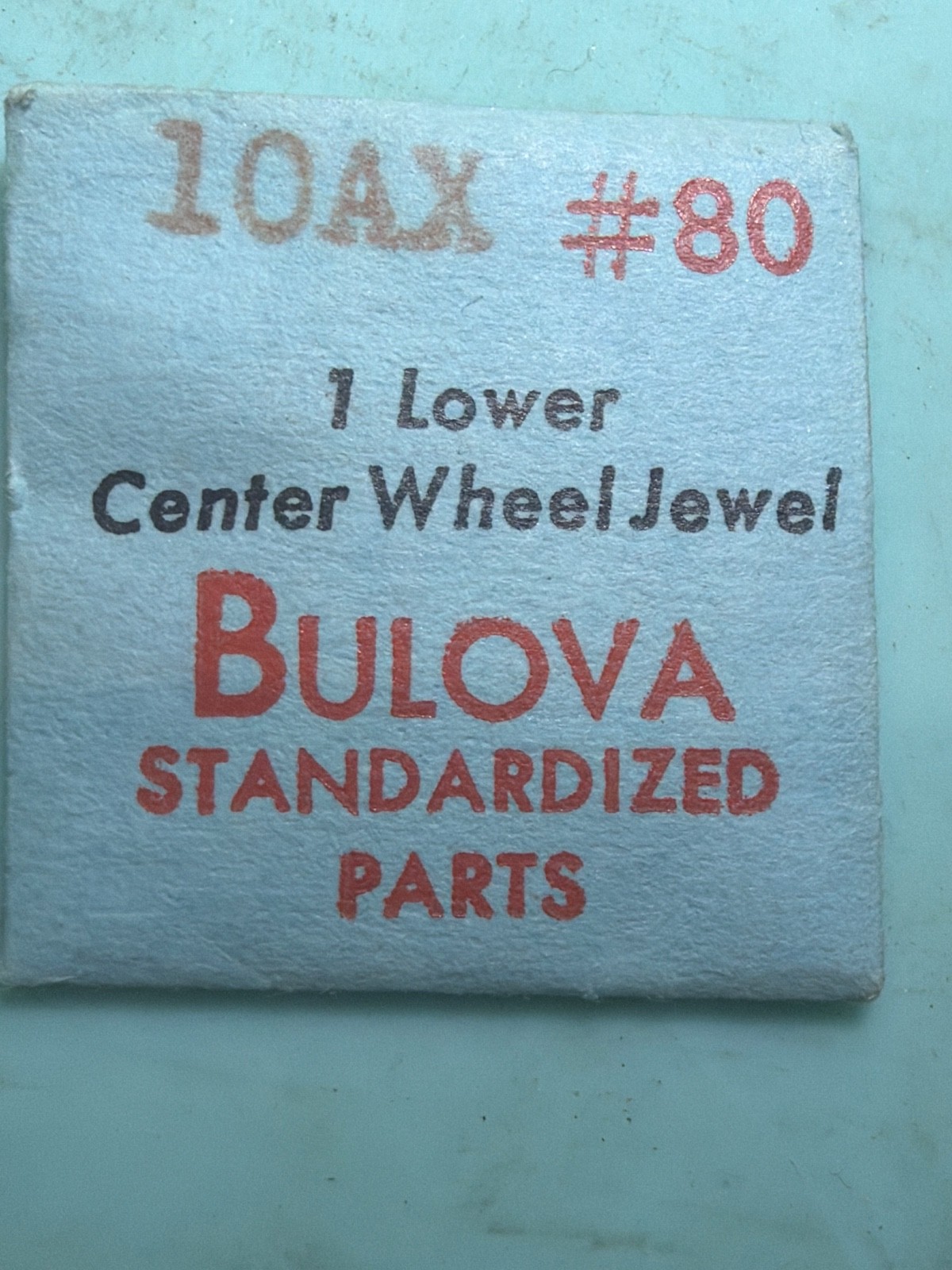 Bulova #80 – Loer Center Wheel Jewel – NOS – Variou Calibers