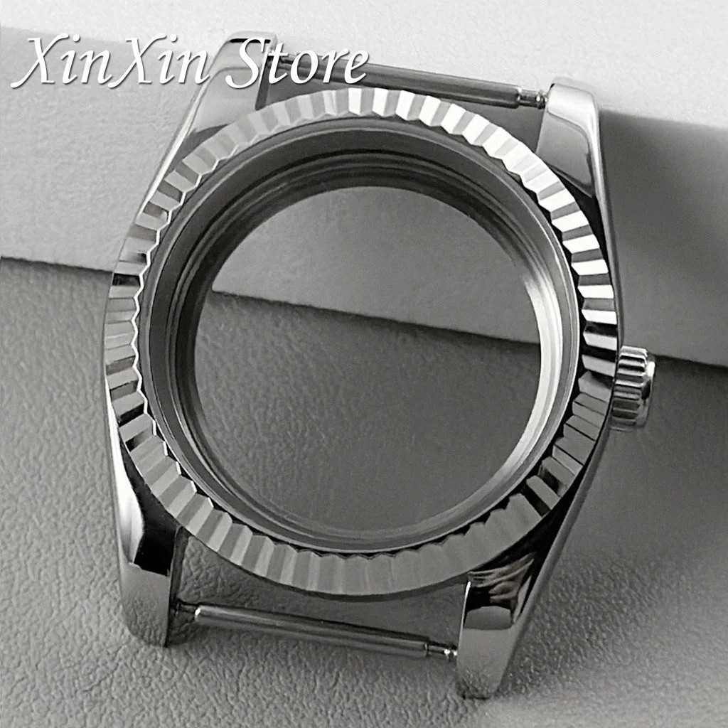904L Stainless Steel NH35 Fluted Bezel Watch Case 36Mm/40Mm S Crown for NH34 NH3